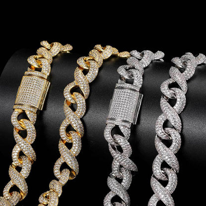 Hip-Hop Jewelry Infinite Cuban Chain 8-Character
