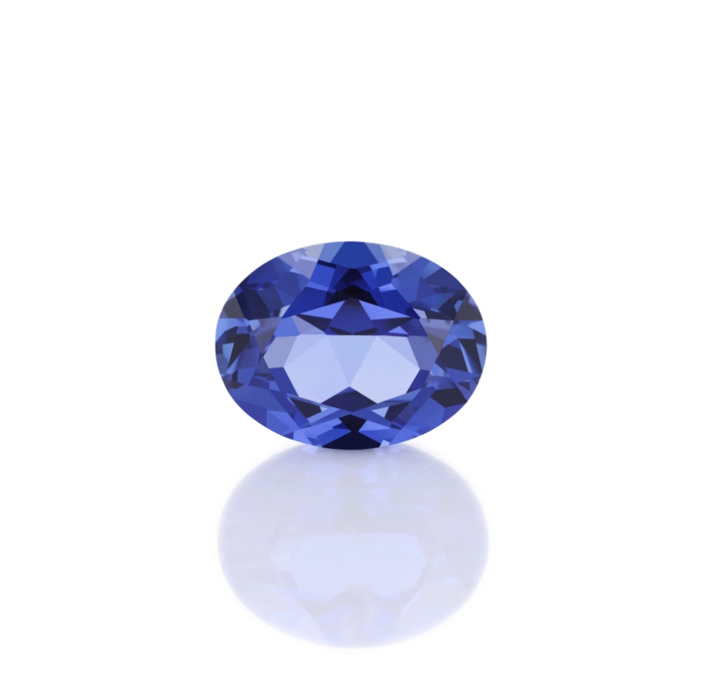 Lab Grown Gemstone Royal blue Oval cut