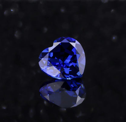 Lab Grown Gemstone Royal blue Heart shape