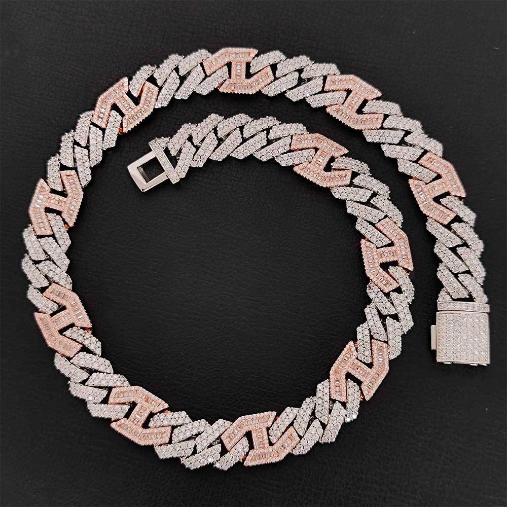 Hip-Hop 15mm 3 to 1 Cuban Chain Necklace