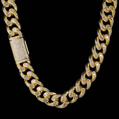 Hip-Hop Jewelry Men's Necklace high-quality diamond boutique Cuban necklace