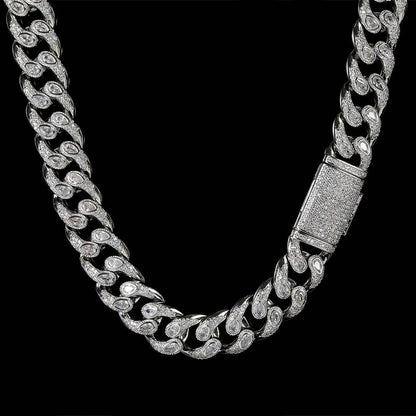 Hip-Hop Jewelry Men's Necklace high-quality diamond boutique Cuban necklace