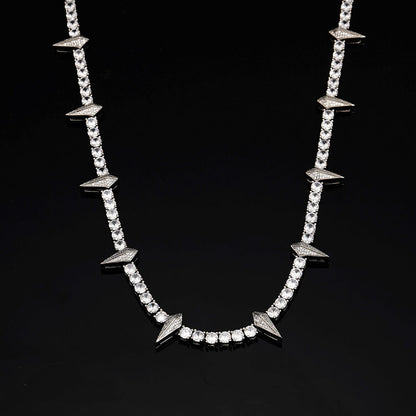 Hip Hop Men's Zircon Necklace Tennis Chain Necklace 5mm Jewelry