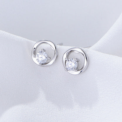 Women S925 Sterling Silver Earrings Zircon Earring